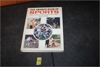 Vintage book- The answer book of sports