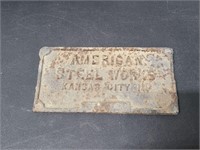 Steel Works plaque