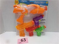 ASSORTMENT OF WATER GUNS NEW IN PACKAGE