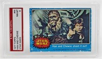 1977 STAR WARS TOPPS HAN, CHEWIE EMC 8 CARD