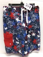 STAR SPANGLED SWIM TRUNKS L 10-12