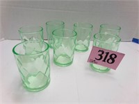 7 VASALINE JUICE GLASSES