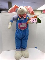LARGE EASTER BUNNY WITH CARROT PLUSH