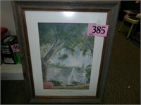 FRAMED CHRIST CHURCH ST SIMONS PRINT PAUL