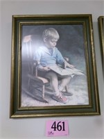 FRAMED ART LITTLE BOY