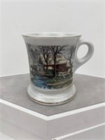 Currier & Ives Winter In The Country Mustache Mug