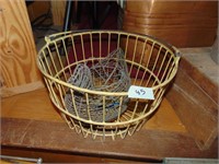 (2) metal Egg baskets