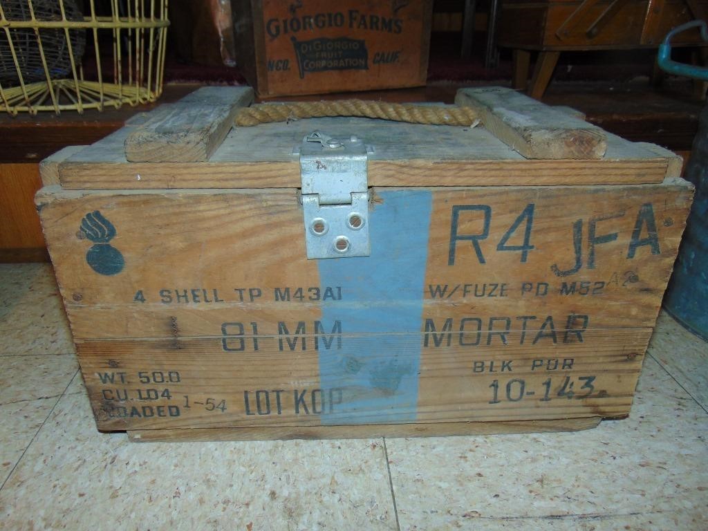 Military Mortar Crate