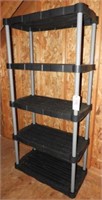 HD Plastic four tier storage shelf 72” x 34”