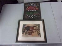Framed Christmas Print & Christmas Picture