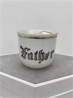 Antique 19th C “Father” Mustache Mug