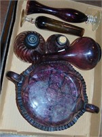 Flat full of Purple Art Glass