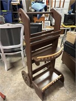 Wooden Bar Cart 42.5" High X 19" Wide X 20" Deep
