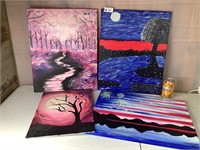 Hand Painted Canvasses
