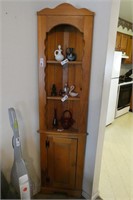 Wooden Corner Cabinet - Not Contents