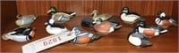 (11) Jett Brunet Miniature Resin Duck Decoys