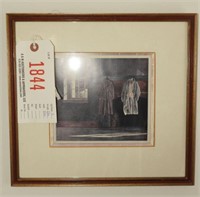 “The Quaker” by Andrew Wyeth framed print 12”x12"