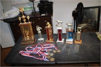 Trophies, medals