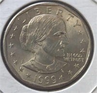 1999 P. Susan b. Anthony dollar