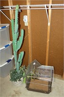 Bird Cage & Artifical Cactus
