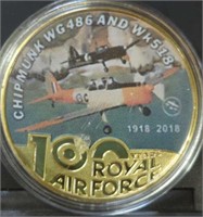 Royal Air Force challenge coin chipmunk