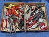 2 Flats of tools (hex keys, pliers, hooks)