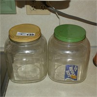 (2) Vintage Cracker Jars