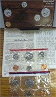 1985 uncirculated coin set Denver and