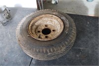 Rim and tire-- 4.80/ 4.00-8