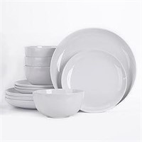 $140 12 -Piece Stoneware Plates and Bowls Set