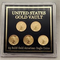 2019 $5 Gold American Eagle Coins (5)