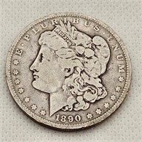 1890-O Morgan Silver Dollar