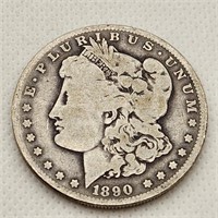 1890-O Morgan Silver Dollar