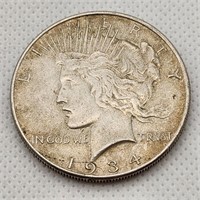 1934 Peace Silver Dollar