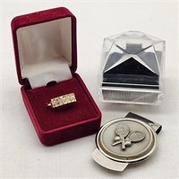 Costume Ring & Tennis Money Clip