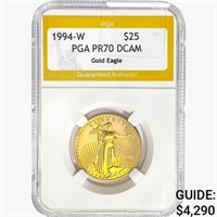 1994-W $25 1/2oz. American Gold Eagle PGA PR70