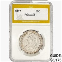 1817 Capped Bust Half Dollar PGA MS61