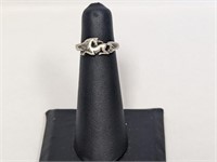 .925 Sterling Unicorn Ring Sz 4