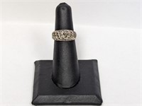 .925 Sterling Marcasite Ring Sz 5.5