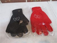 2 NEW Pair of Ladies Gloves