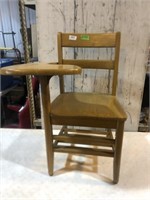 Wooden Chair Desk with Wobble