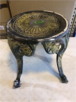 Cast Garden/ patio table, 
15 in diameter and 16