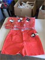 LOT OF 4 JEAN SHORTS 18W CORAL