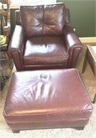 Distinctions Leather Chair & ottoman
