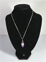Purple Rock Necklace