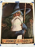 Gandalf the Wizard Poster by Alvin Husdson signed?