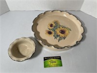 Home and Garden Party platter and Dip bowl