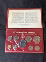 Bahamas 1975 Proof Set with Silver Coin