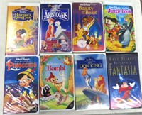 Eight (8) Mostly Disney VHS Tapes, WE SHIP