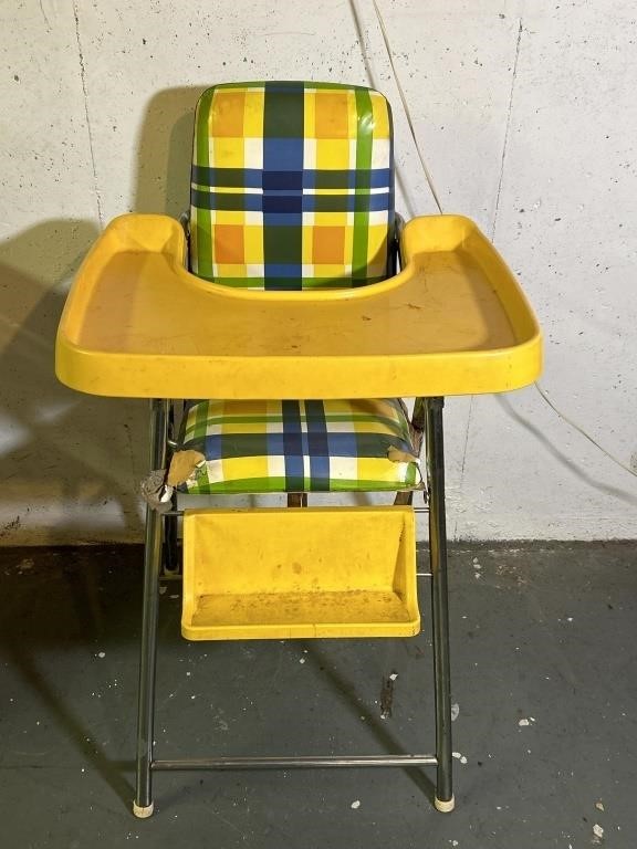Vintage Cosco Yellow High Chair
